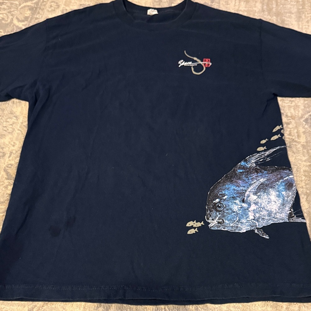 BUNDLE SALE Navy Graphic Fish Tee